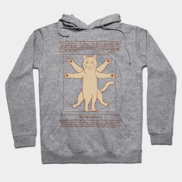 Vitruvian Cat Hoodie by thiagocorrea